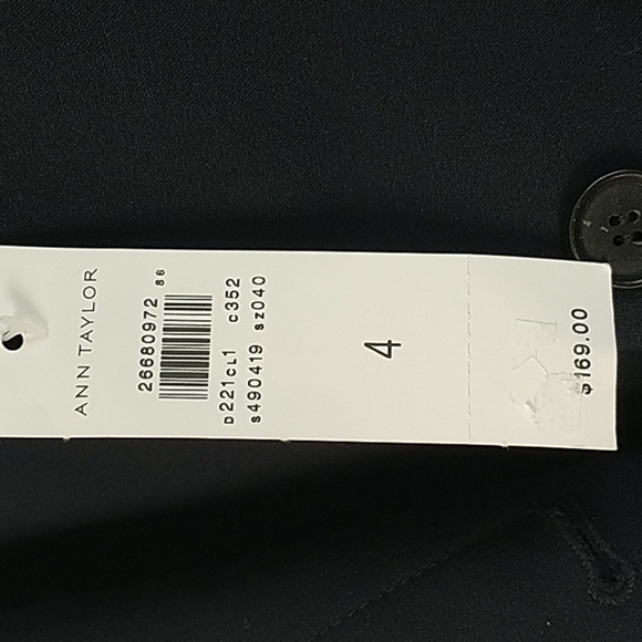 Ann Taylor Classic Navy Blazer 4 - Picture 9 of 13